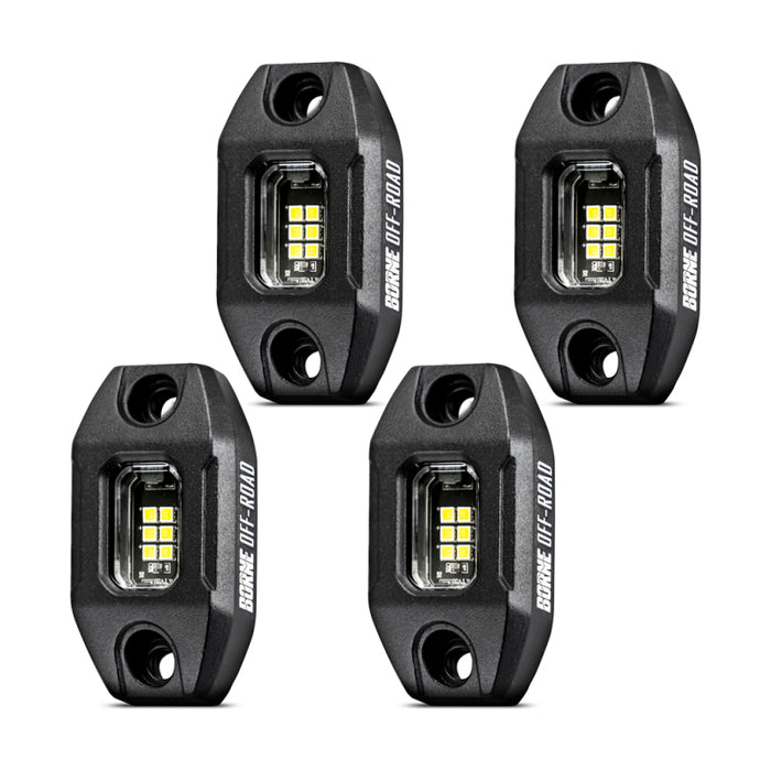 Mishimoto Borne Off-Road Rock Light (Kit of 4) Short Harness