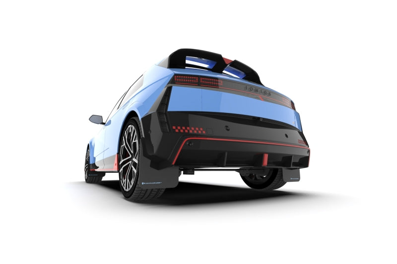 Rally Armor 2025 Hyundai Ioniq 5 N Black Mud Flap w/Light Blue Logo