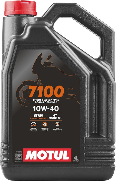 Motul 7100 4T 10W-40 100% Synthetic Engine Oil 104092 4L