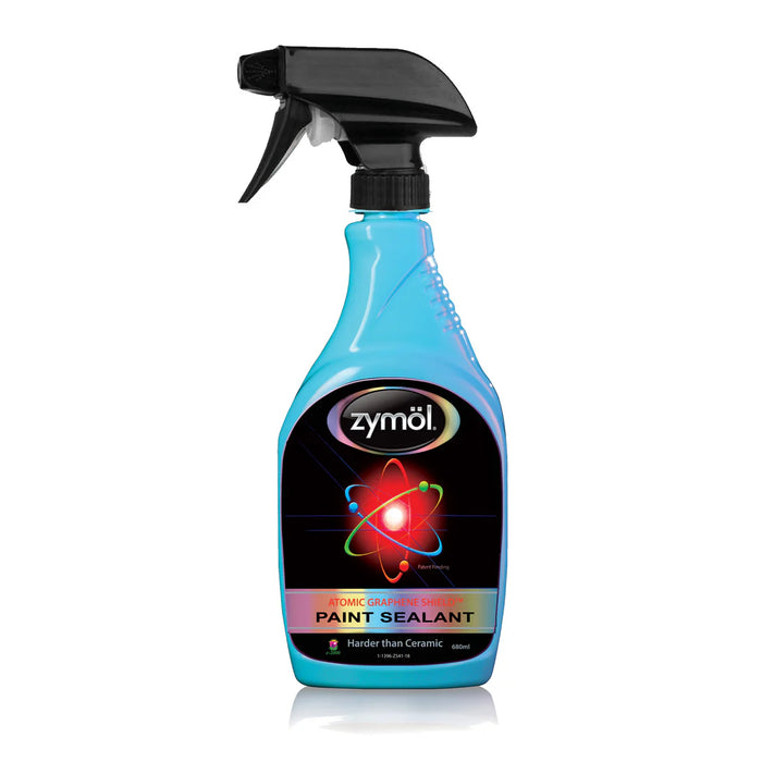 Seal and protect your finish with Zymol Atomic Graphene Shield™. This Graphene and Carnauba paint sealant spray is harder than ceramic and perfect for any finish.