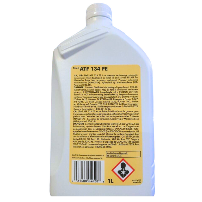 Shell ATF 134 FE Mercedes Benz Transmission Fluid MPN 550041879