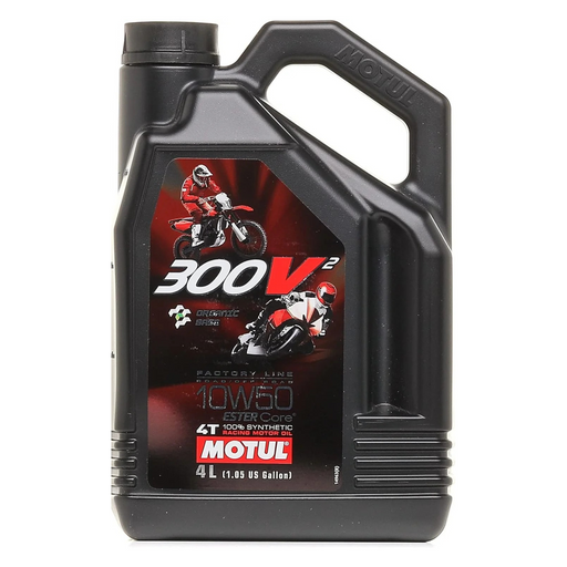 Motul 10W50 300V² FACTORY LINE ROAD RACING OFF ROAD 10W-50 MOTOR OIL Synthetic 4-Stroke Oil 4L & 1L