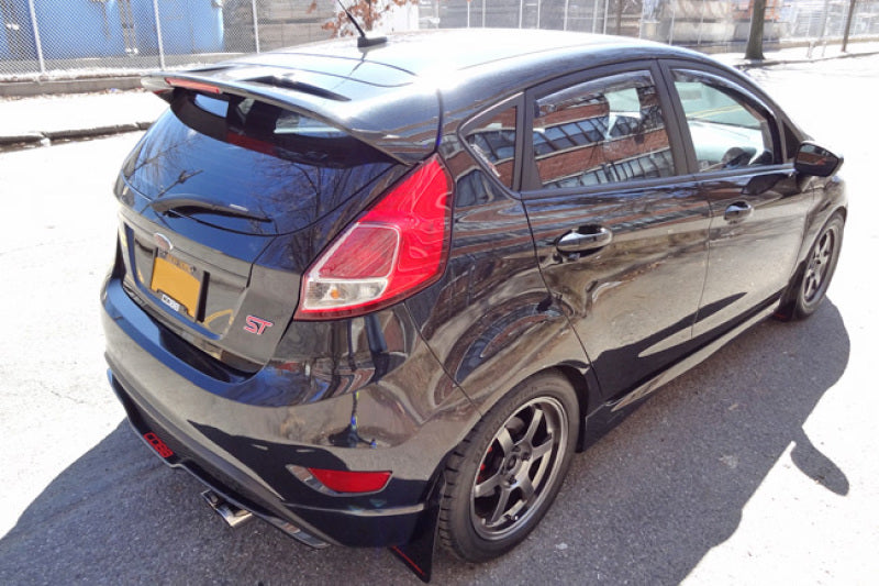 Rally Armor 13-19 Ford Fiesta ST Red UR Mud Flap w/White Logo