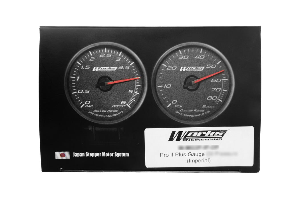 Works Engineering Pro II Plus Oil Pressure Gauge