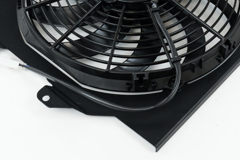 CSF 92-00 Honda Civic All-Aluminum Fan Shroud w/12in SPAL Fan - Black Finish